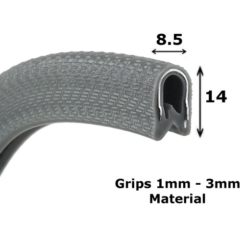 Dark grey flexible pvc - 5m,