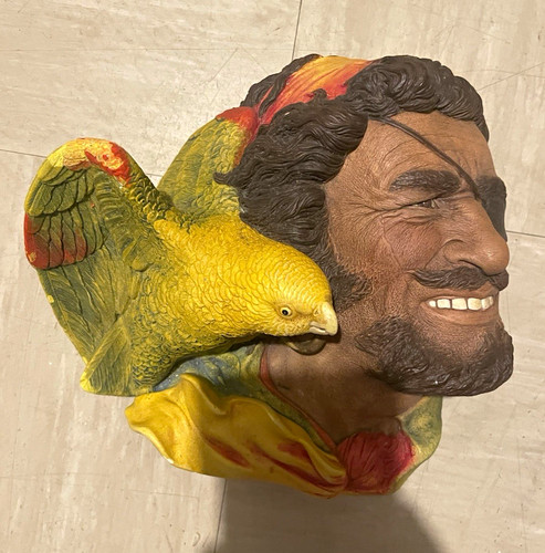 Bossons man with - parrot, wall