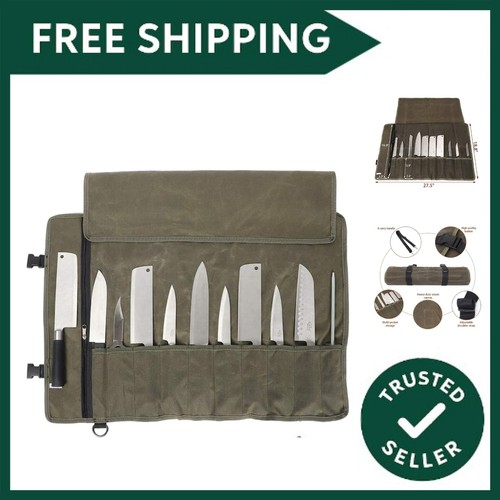 Chefs knife roll bag slots - chefs,