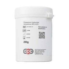 Potassium Carbonate Anhydrous 99% ACS - Food Grade 250gm *Free P&P*