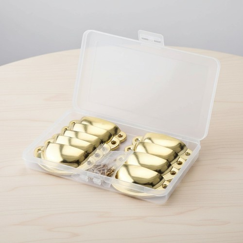 Gold shell cup handles set - gold,