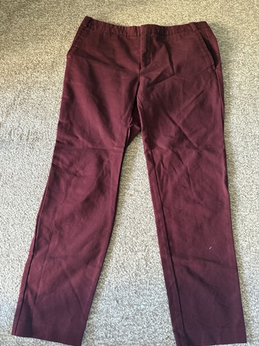 Zara basic burgundy slim chino - zara,