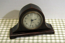 Antique Small Wood Case Gilbert Mantle Clock