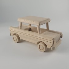  WOODEN TOY TRABANT CAR, MADE