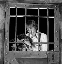 British comedian entertainer Rod Hull his puppet Emu performing in- Old Photo