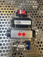ACTREG Pneumatic Actuator Spring Return with Ball Valve And Switch Box DN25