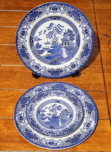 Set blue white old - set,