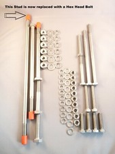 Kawasaki Z750 B1 Twin - Engine Mounting Bolts Set - Stainless Steel