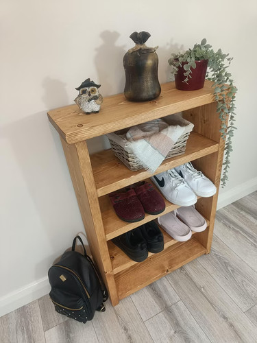 Handmade rustic wooden shoe - handmade,