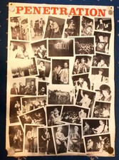 PENETRATION very rare gig sold poster Punk Pistols Clash Damned SEE PHOTOS