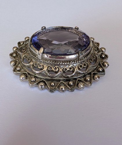 Large vintage amethyst glass - amethyst,