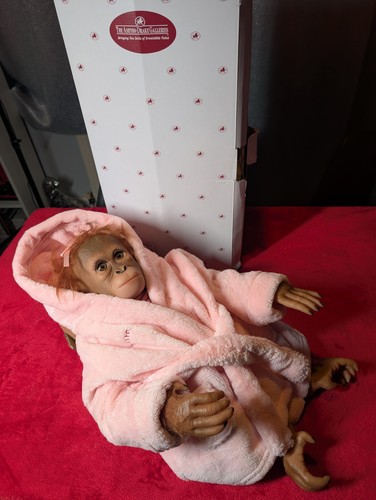 Annabelle hugs monkey - annabelle's,
