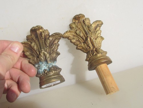 Victorian brass curtain - brass, pole