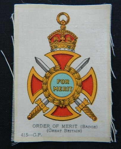 Order merit orders of - of,