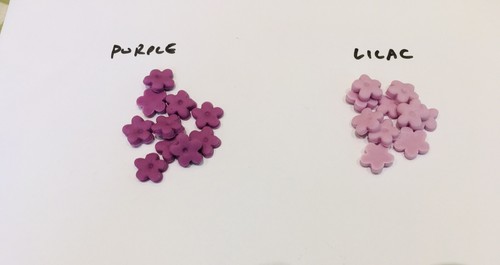 100 edible flowers fondant