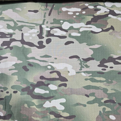 Camo green cotton material - camo,