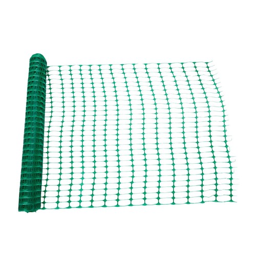 Green plastic safety barrier - safety,