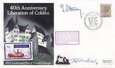 40th Anniv Liberation of Colditz signed 2 inmates of Colditz E M Harvey, I Duboi