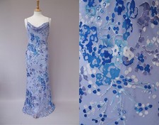 Monsoon Blue Silk Evening