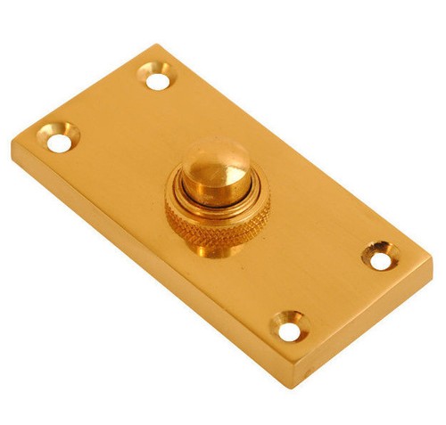 Door bell push button chrome - push,