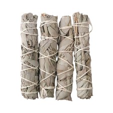 Slimline Smudge Stick, White Sage 4", Pack of 4