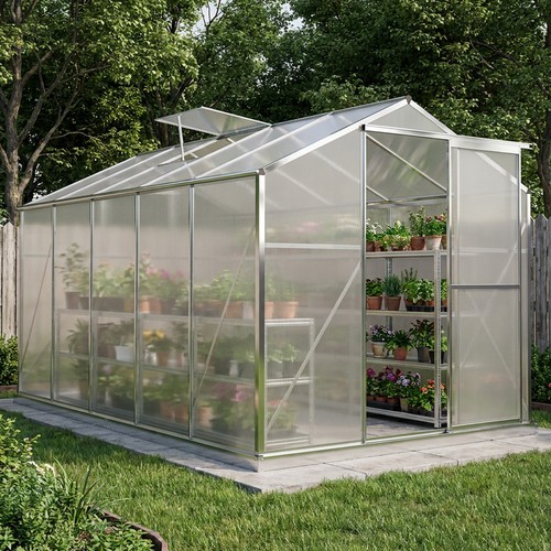 Greenhouse silver aluminium - silver,