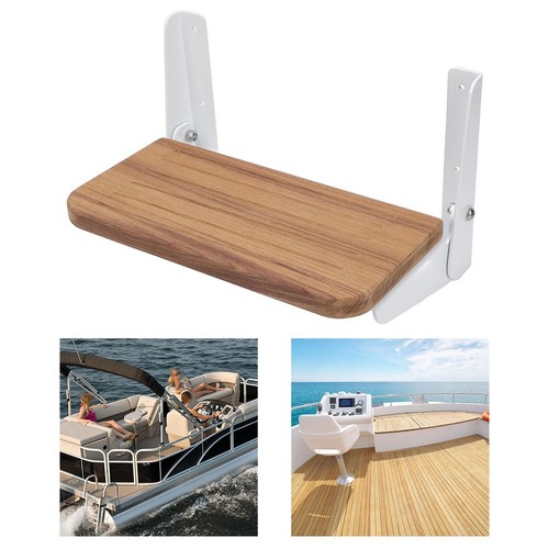 Folding footrest boat helm - boat,
