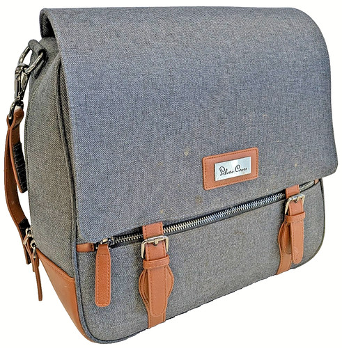 Silver cross wave backpack - silver,
