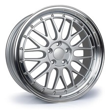 VW Audi Alloy Wheels BBS  LM Style 19x8.5 Silver 5X112 with Machined Lip ET40