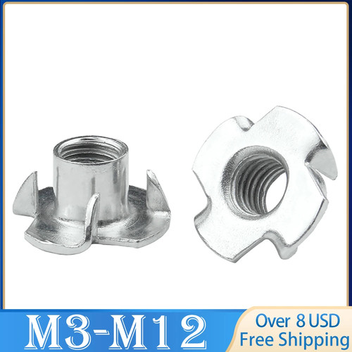 M12 nuts four claw - nuts, zinc