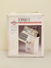 NEW Open Box VINTAGE West Bend Poppery II 82602 Popcorn Hot Air Popper