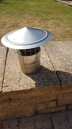 Chimney cowl stainless - cowl, in
