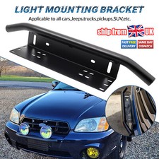 23"Car License Number Plate Frame Holder Bull Bar Bumper Mount LED Light Bracket