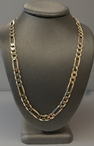 9ct gold figaro necklace - figaro, chain