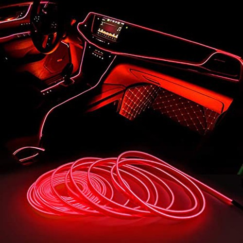 Red led interior auto - red,