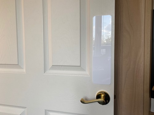 Square door push plate - door, acrylic