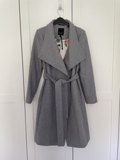 Ted Baker Grey Wool Wrap Coat