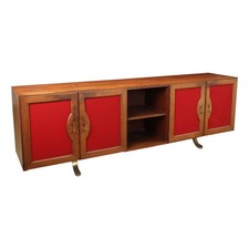 Vintage Sideboard S. Mazza Attr. Exotic Wood Veneer 1960s