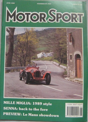 Motor sport magazine june 1989 - sport,