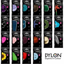 50g DYLON HAND WASH DYE FABRIC CLOTHES CURTAIN TEXTILES JEANS 17 COLOUR CHOICE