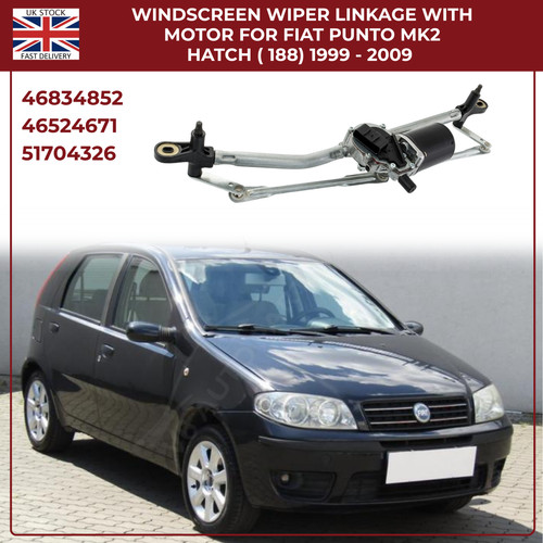 Front windscreen wiper motor - front,