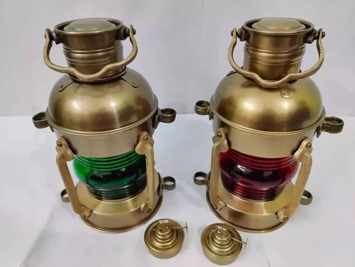 Antique anchor oil lamp - anchor,