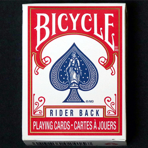 Mini bicycle cards - cards, (red)