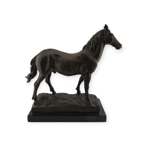 Bronze horse after - bronze, barye