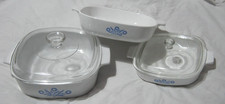 3x Pyrosil Ware 9"  & 7"