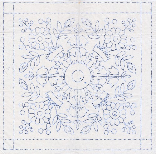 Vintage embroidery transfer - vintage,