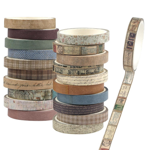 Rolls vintage washi tape - 20,