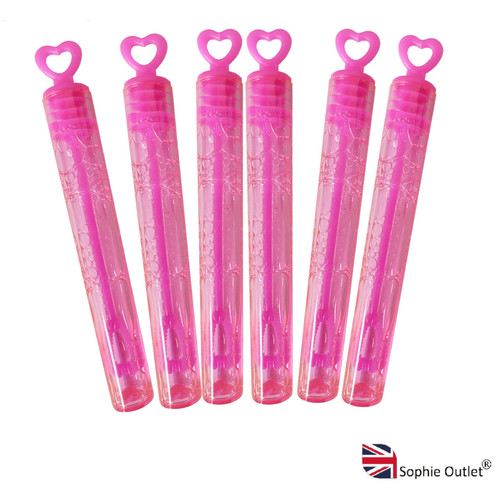 Pink heart bubble tubes wand - bubble,