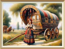 7x5 Print Romany Roma Gypsy