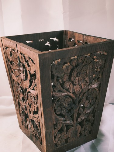 Vintage asian wooden - wooden, carved